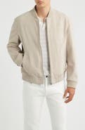 BOSS Muller Suede Bomber Jacket