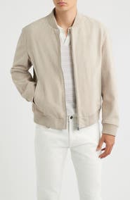BOSS Muller Suede Bomber Jacket