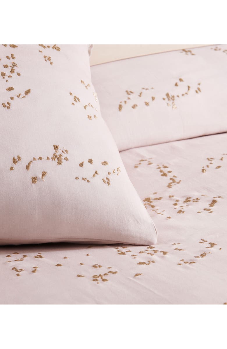 DONNA KARAN Dusk Embroidered Sham, Alternate, color, Blush