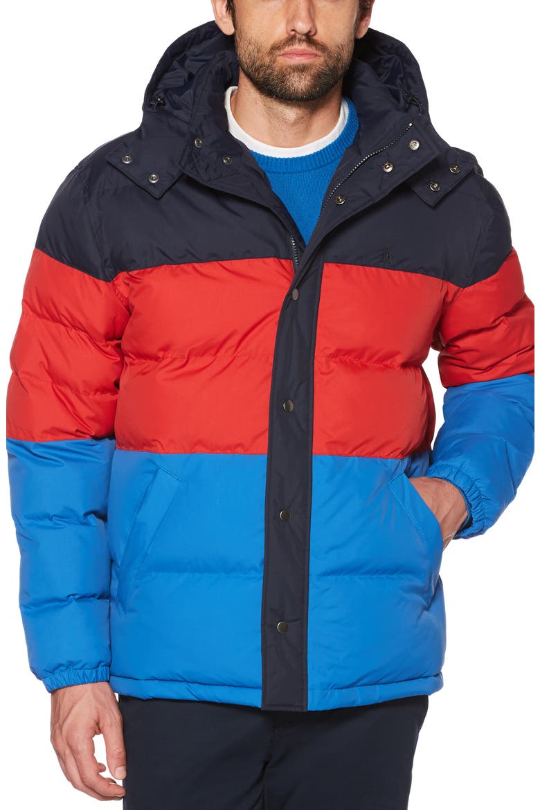 Oversize Quilted Jacket, Main, color, DARK SAPPHIRE