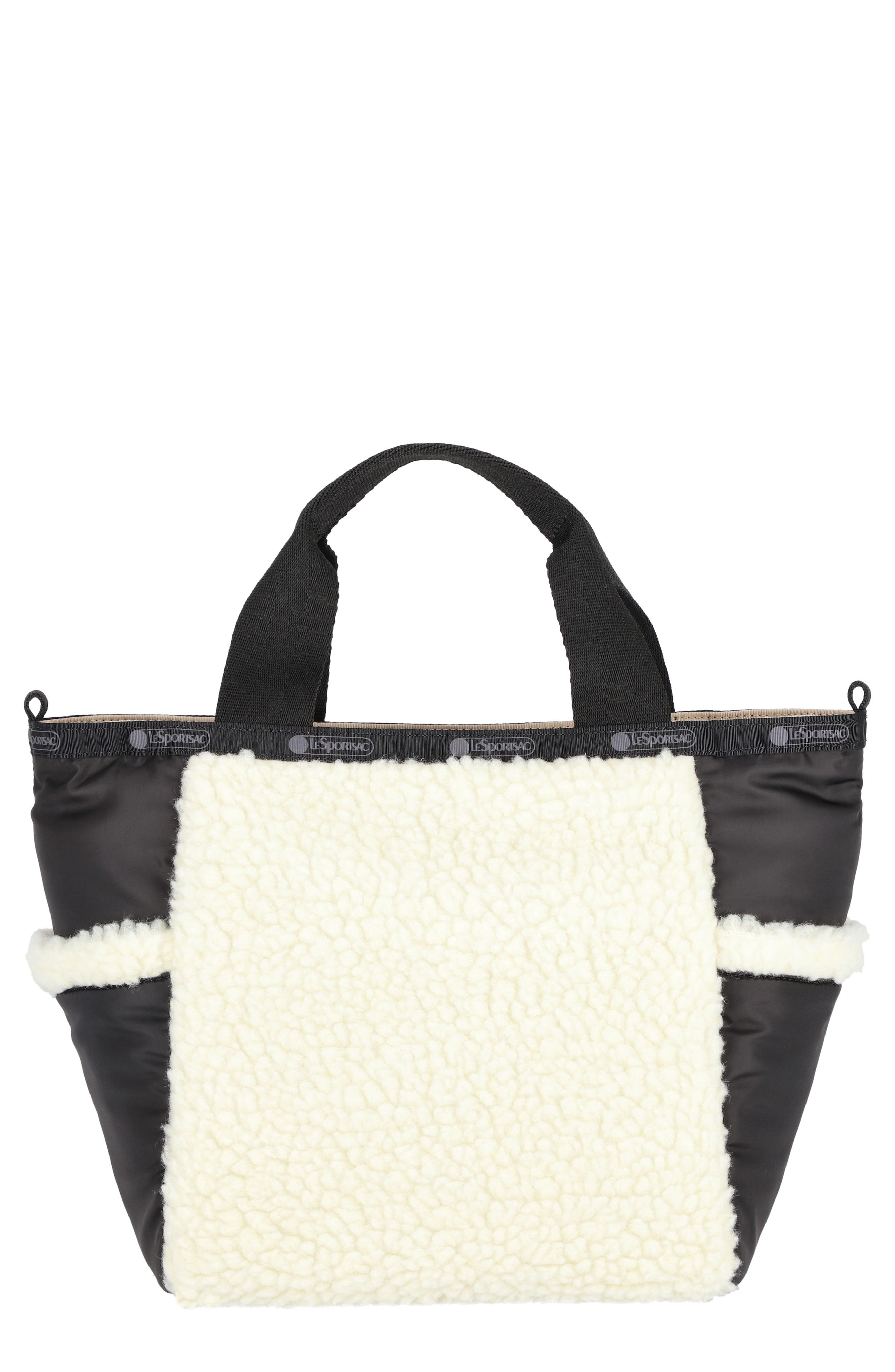 LeSportsac Faux Shearling Tote Bag