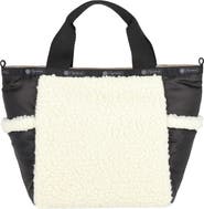 LeSportsac Faux Shearling Tote Bag
