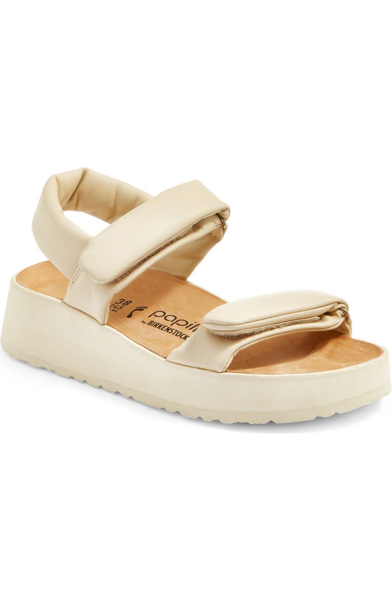 Birkenstock Papillio by Birkenstock Theda Platform Wedge Sandal, Main, color, Beige