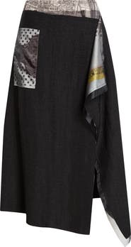 Jason Wu Collection Collage Midi Skirt