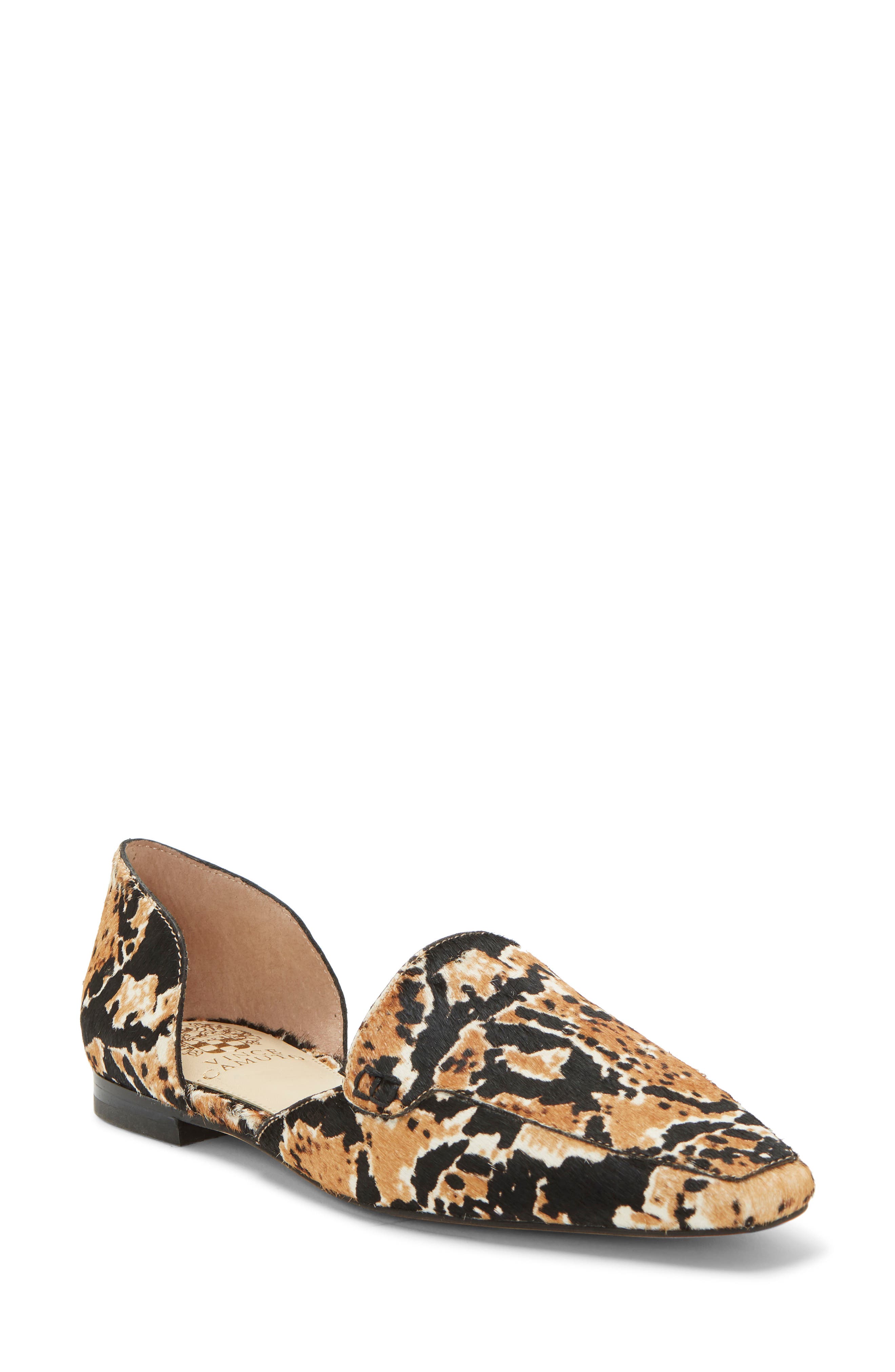 Kordie d'Orsay Flat, Main, color, MULTI CALF HAIR