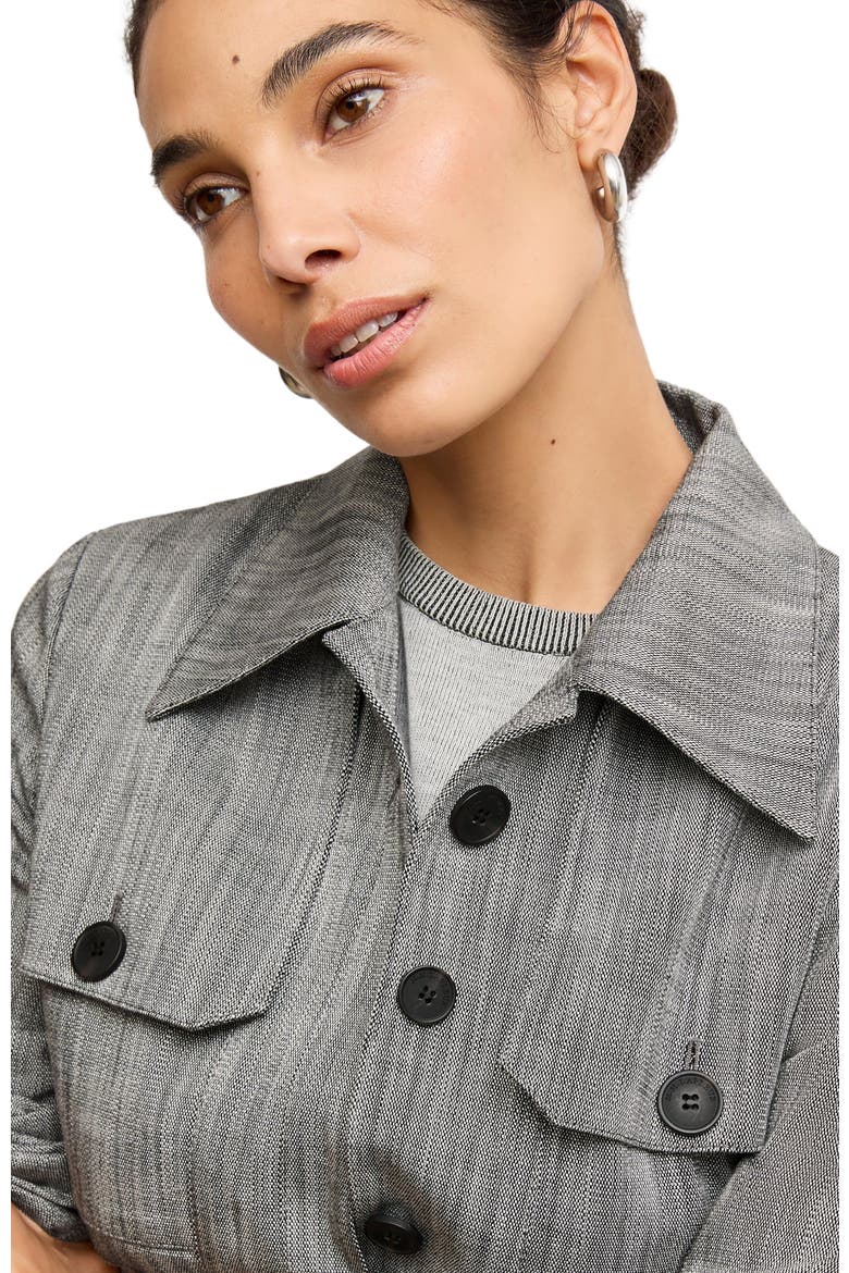 Emery Safari Blazer - Porto Weave, Alternate, color, Grey
