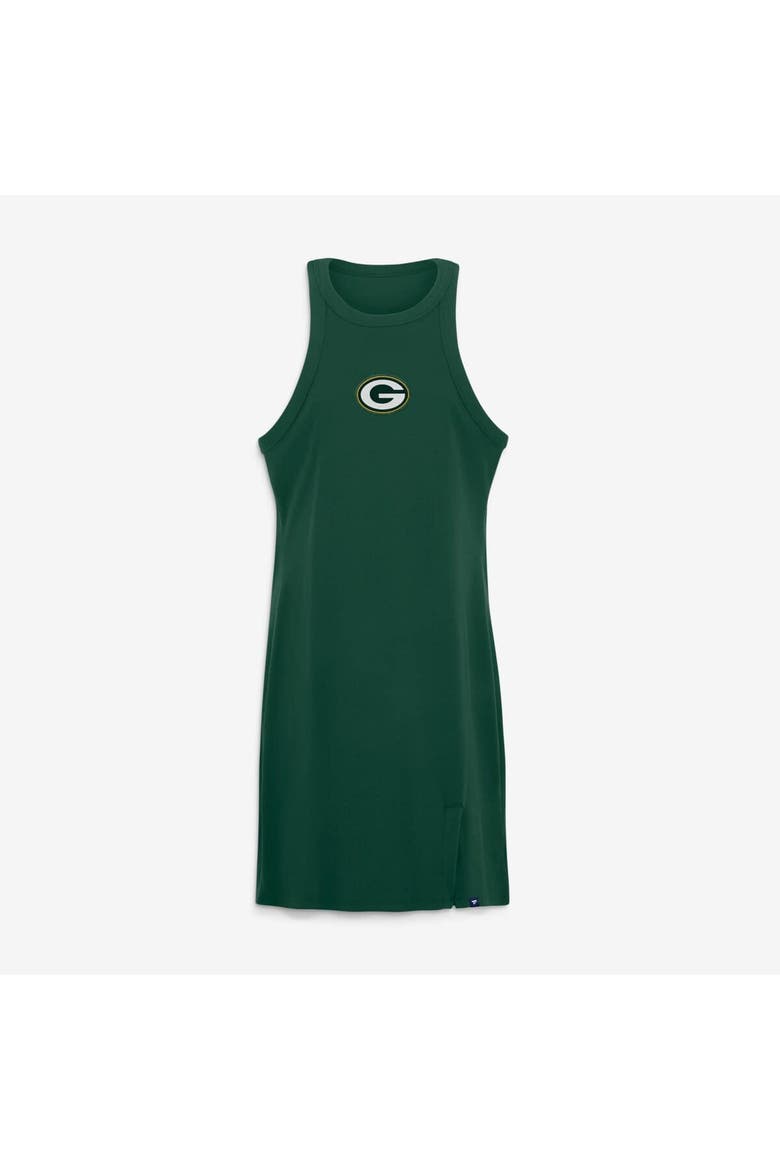Women's Fanatics Green Green Bay Packers Push Beyond Tri-Blend Ribbed Sleeveless Dress, Alternate, color, Green