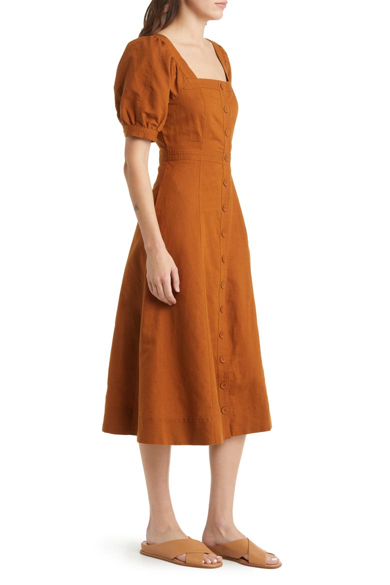 Layton Midi Slipdress, Alternate, color, WARM COFFEE