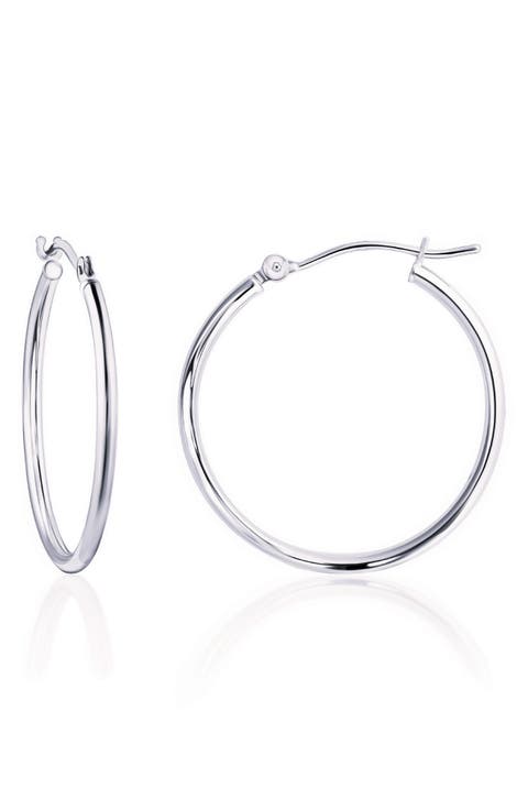 Sterling Silver Hoop Earrings
