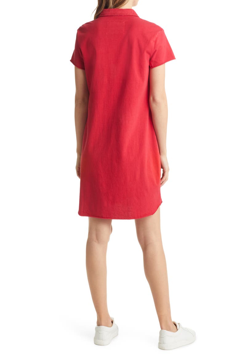 Lauren Cotton Polo Dress, Alternate, color, DOUBLE DECKER RED