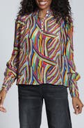 APNY Print High Neck Shirt