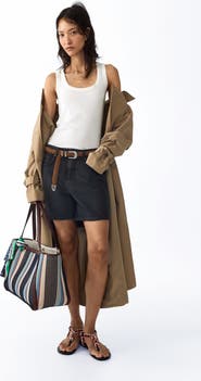 H&M High-waist denim shorts