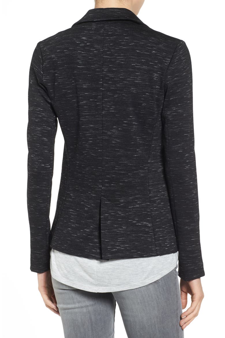 Knit Blazer, Alternate, color, BLACK SPACEDYE