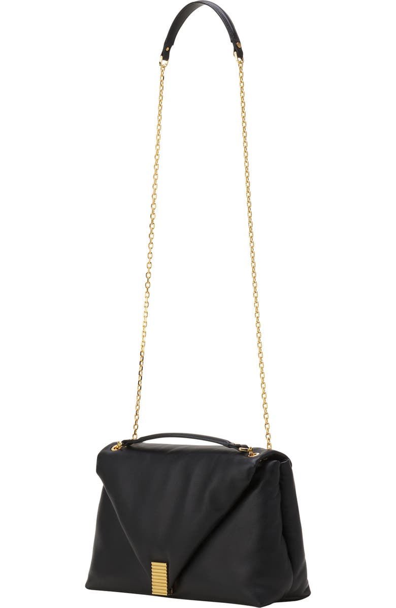 Lanvin Concerto Arpège Soft Leather Bag, Alternate, color, Black