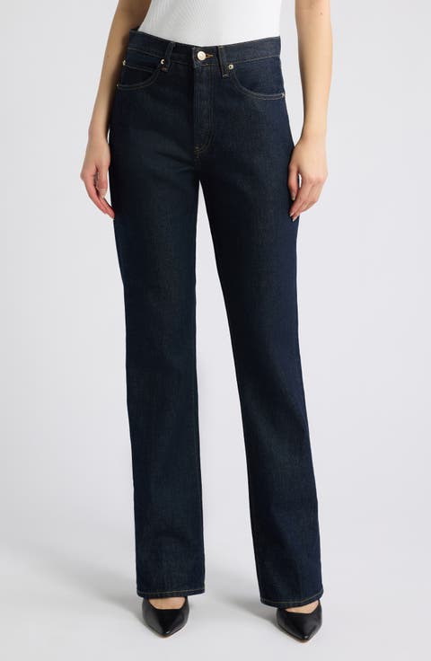 The Vertical High Waist Relaxed Straight Leg Jeans