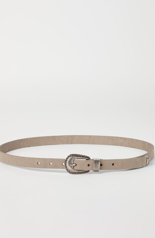 Brunello Cucinelli Reversed Leather Belt