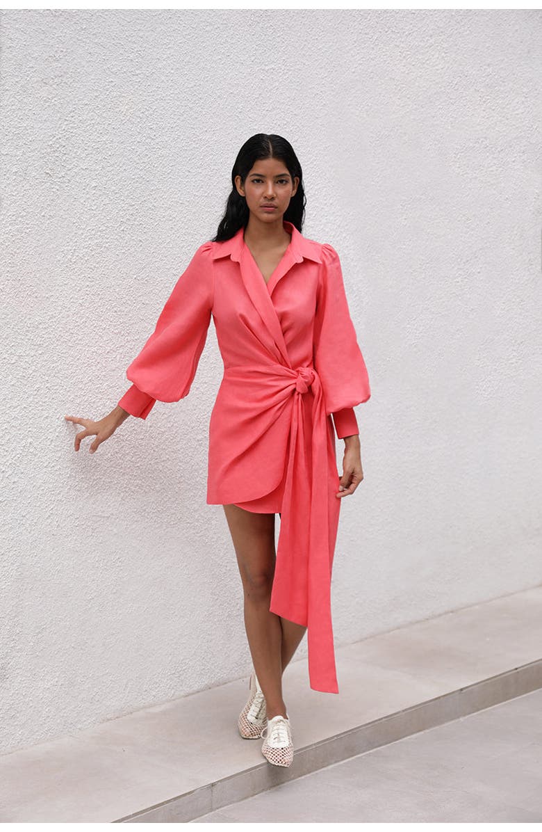 NO PISE LA GRAMA Filosofia Dress, Alternate, color, Coral