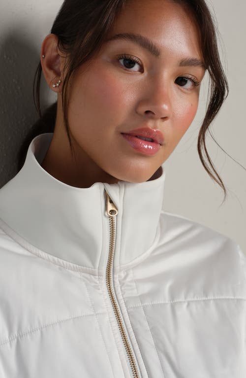 Rhone Chalet Quilted Water Repellent Jacket In White