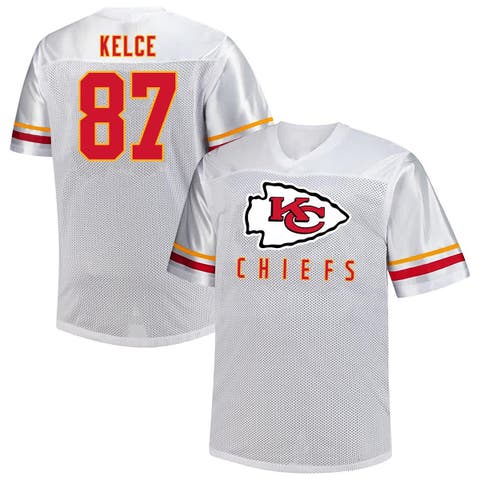 Men's Fanatics Travis Kelce White Kansas City Chiefs Big & Tall V-Neck Fashion Jersey