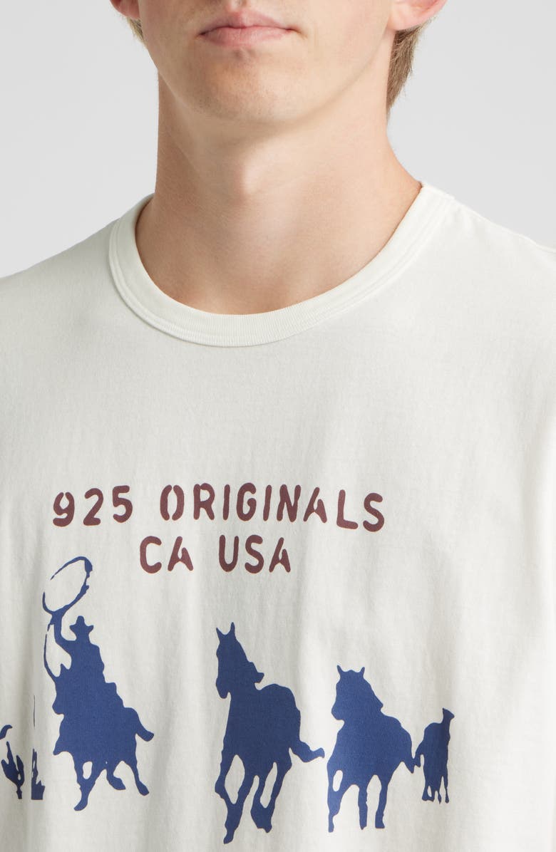 925 Originals Cowboy Graphic T-Shirt, Alternate, color, Off White