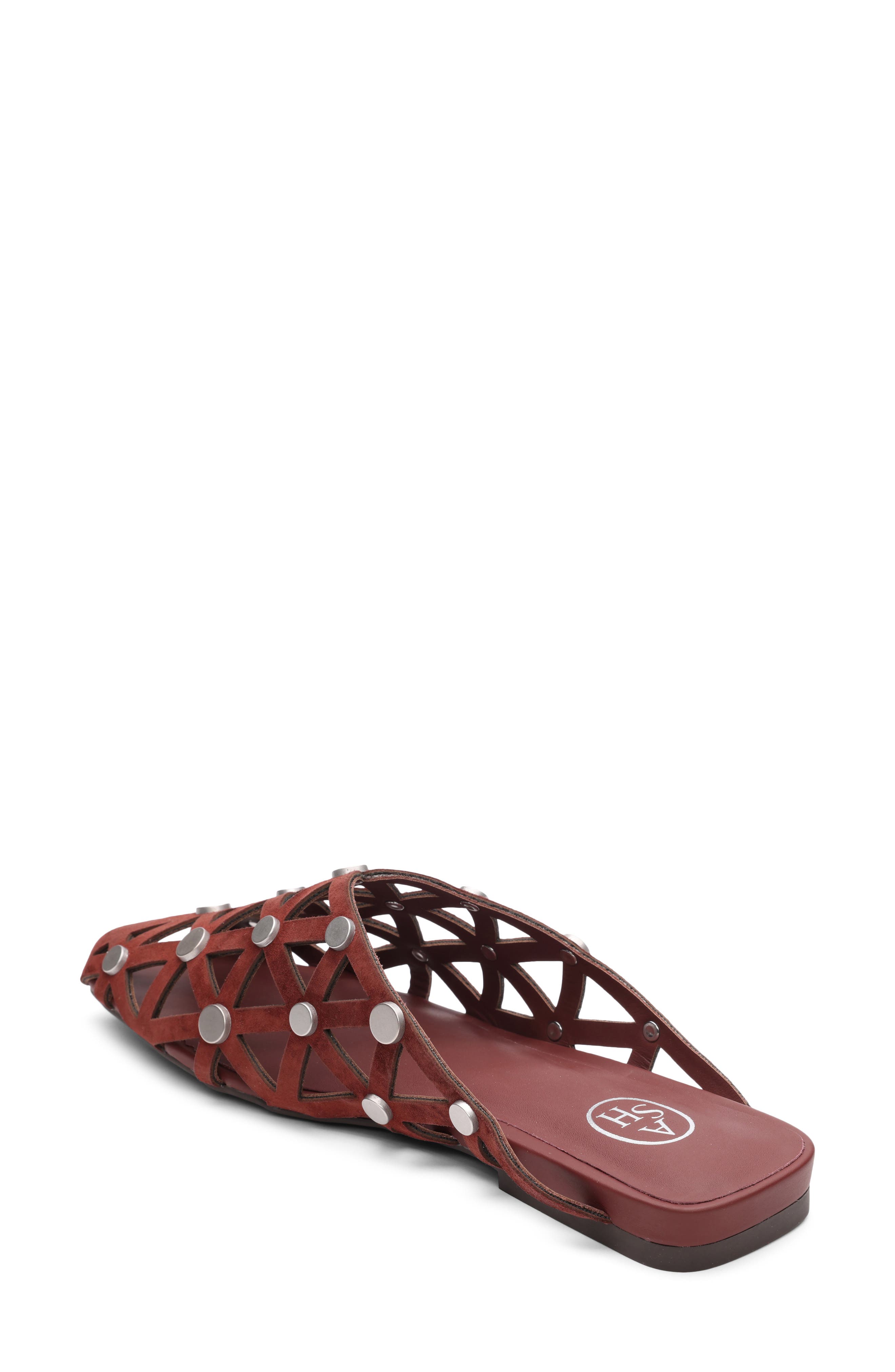 Ash Bone Embellished Open Toe Mule, Alternate, color, 