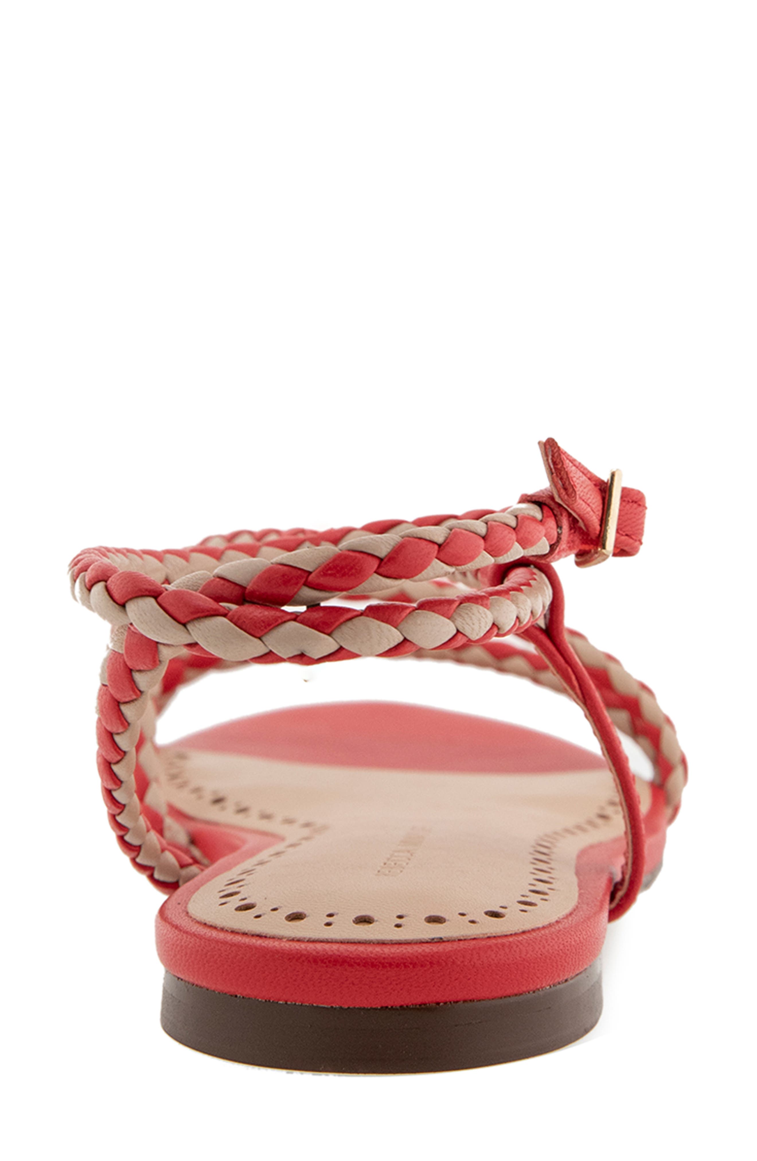 Rebecca Minkoff Ayla Ankle Strap Sandal, Alternate, color, Red/ Nude