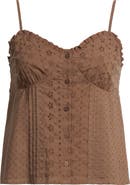 BP. Cotton Eyelet Pintuck Camisole