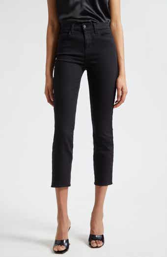 L'AGENCE Alexia High Waist Crop Straight Leg Cigarette Jeans