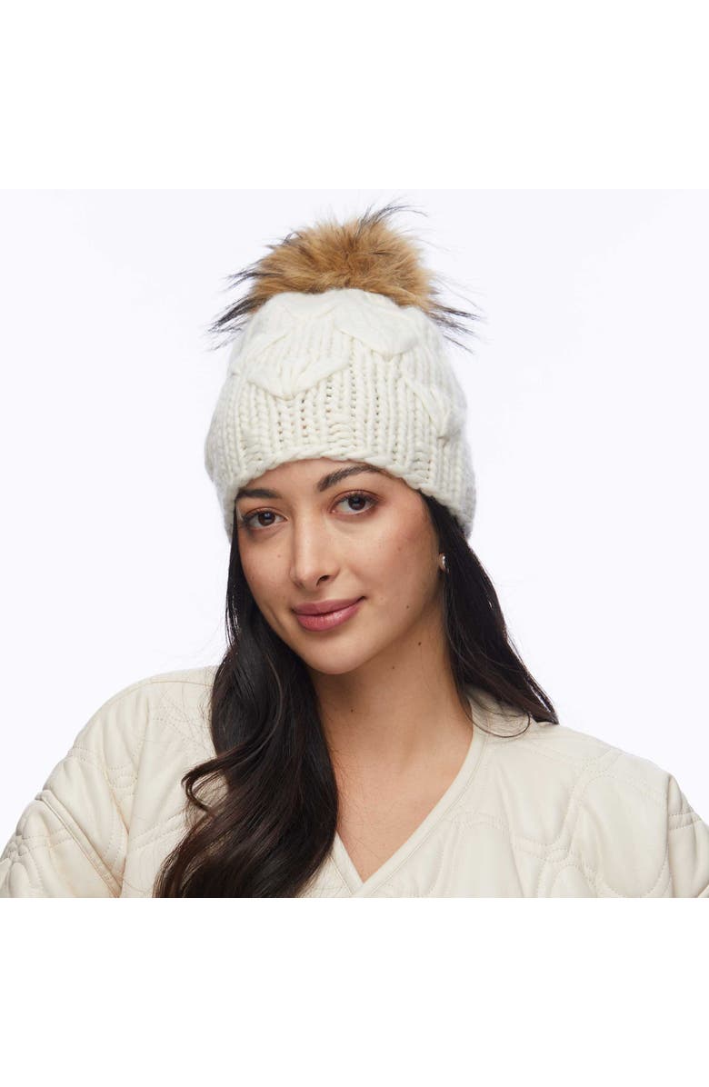 Lele Sadoughi Motley Beanie, Alternate, color, Ivory 100