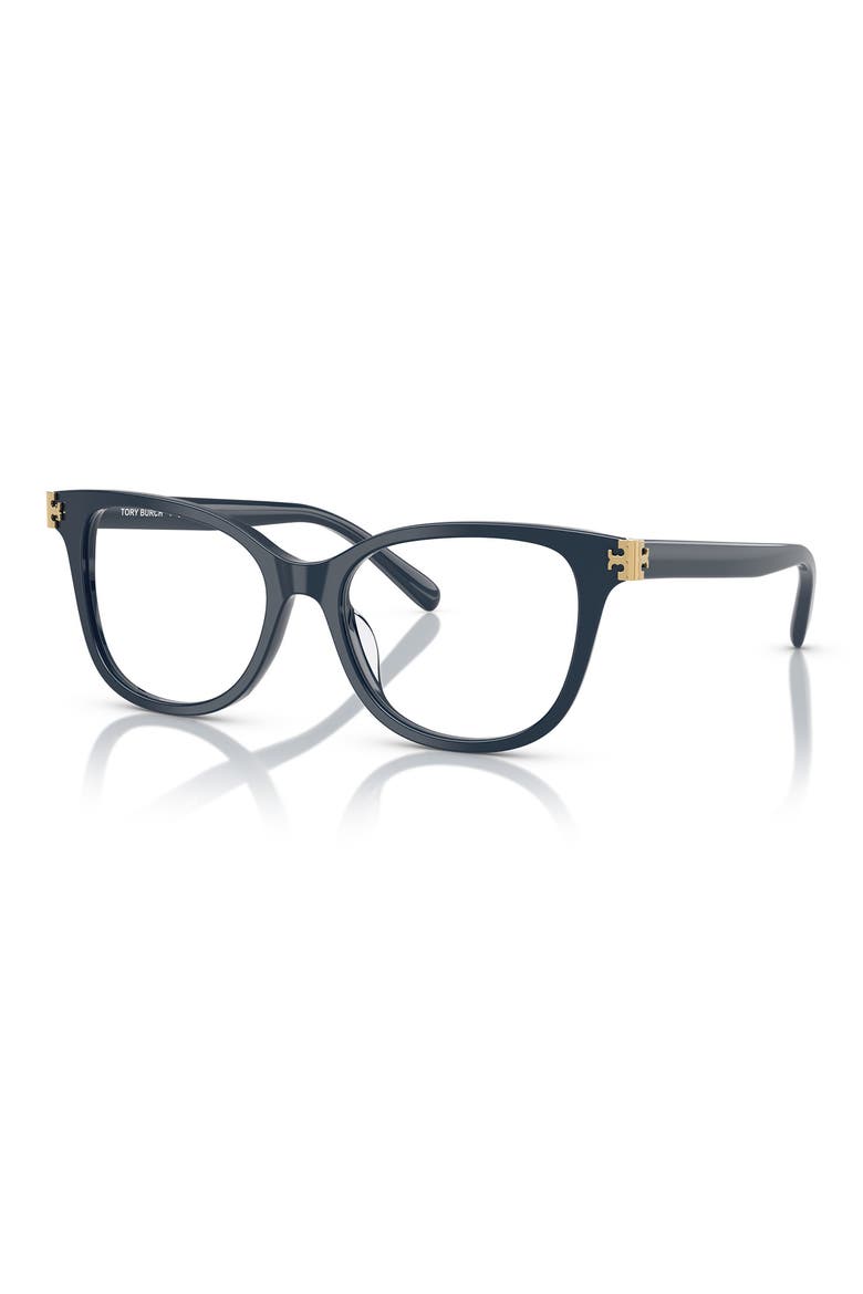 53mm Square Optical Glasses, Alternate, color, DARK BLUE