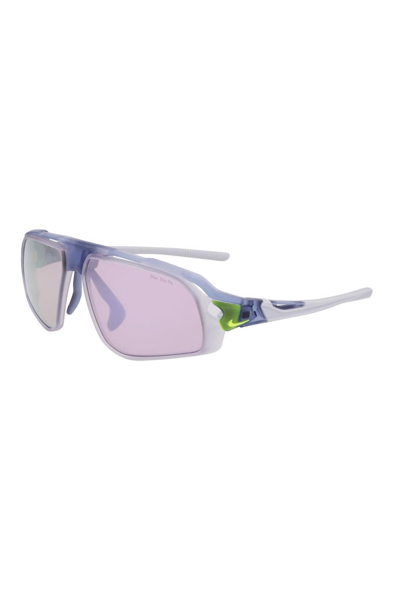 Flyfree 72mm Rectangular Sunglasses, Alternate, color, MATTE ASHEN SLATE/ COURSE
