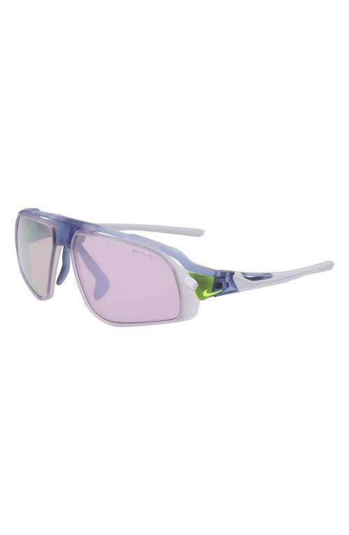 Nike Flyfree 72mm Rectangular Sunglasses In Purple