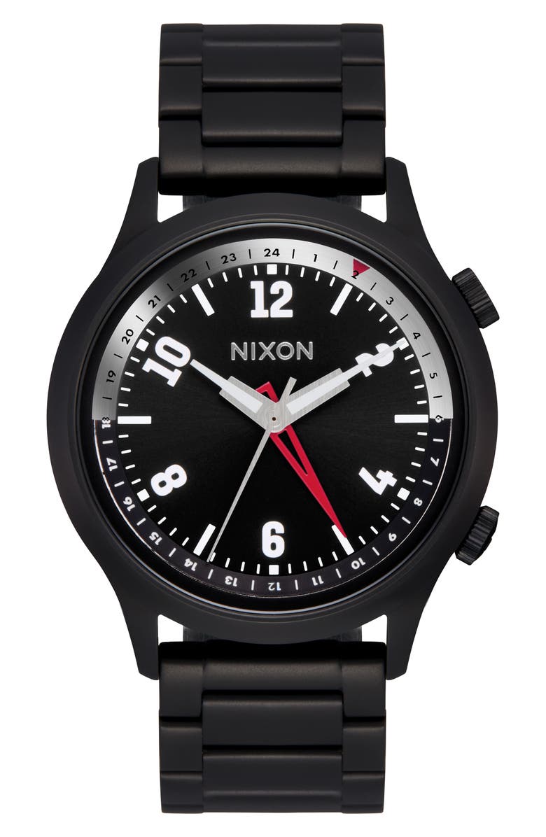 Nixon Drifter 40 Watch, 40mm, Main, color, Super Black / Black Sunray