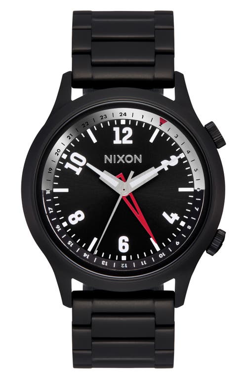 Nixon Drifter 40 Bracelet Watch, 40mm in Super Black /Black Sunray 