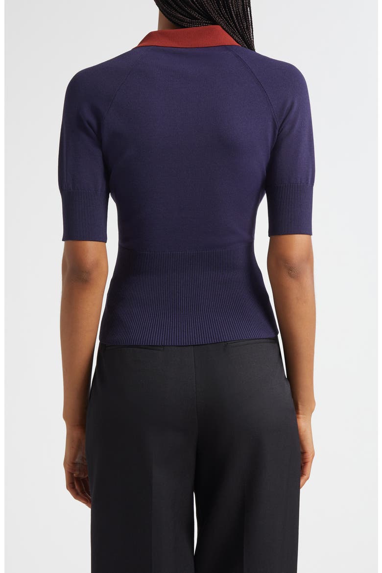 Gene Polo Sweater, Alternate, color, NAVY/ SANGRIA