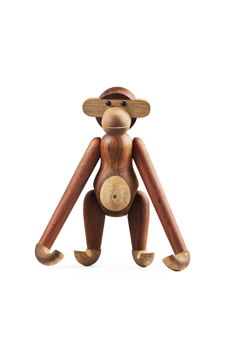 Kay Bojesen Monkey Medium, Alternate, color, Teak/Limba