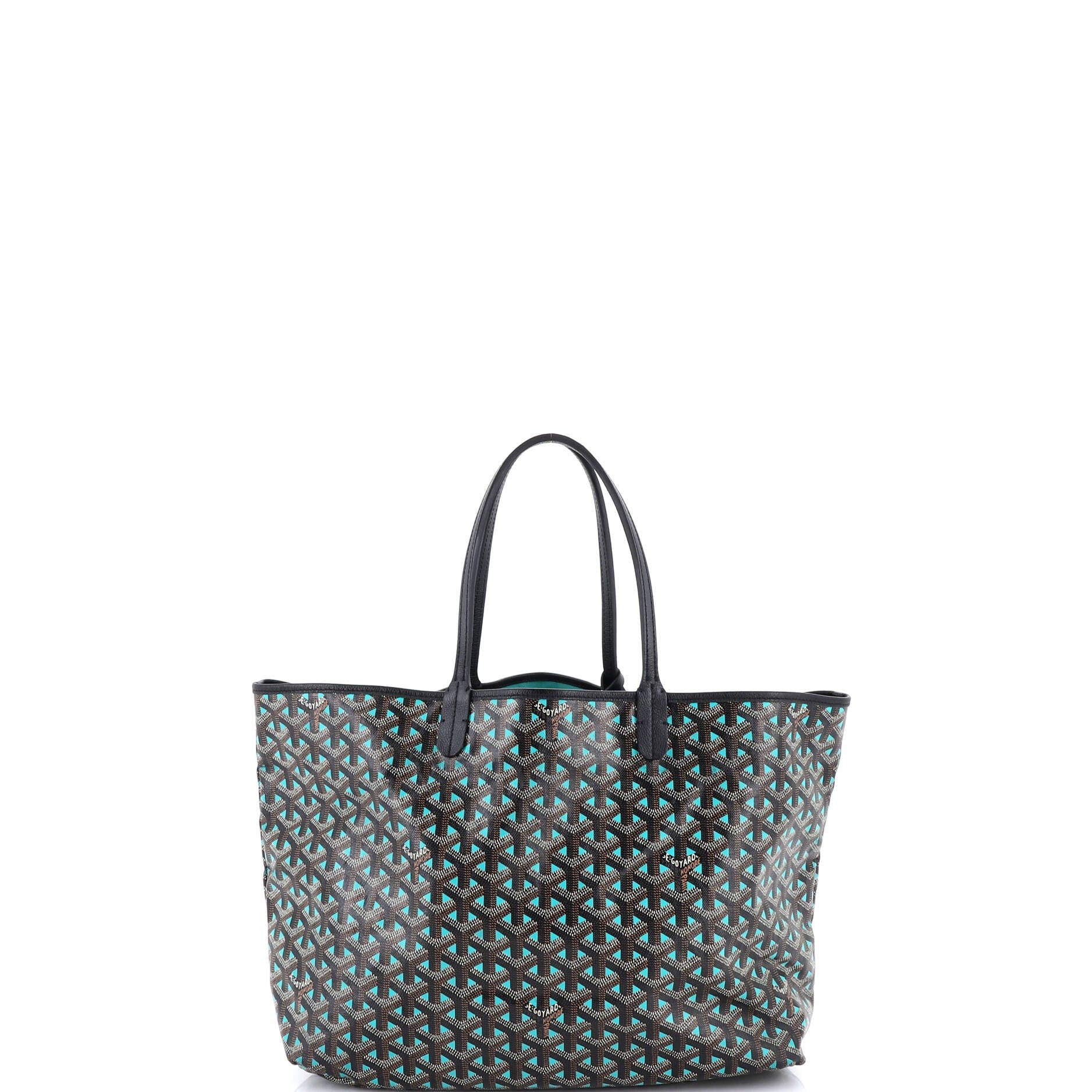 Pre-Owned Goyard Saint Louis Tote Claire Voie Coated Canvas PM, Alternate, color, Green