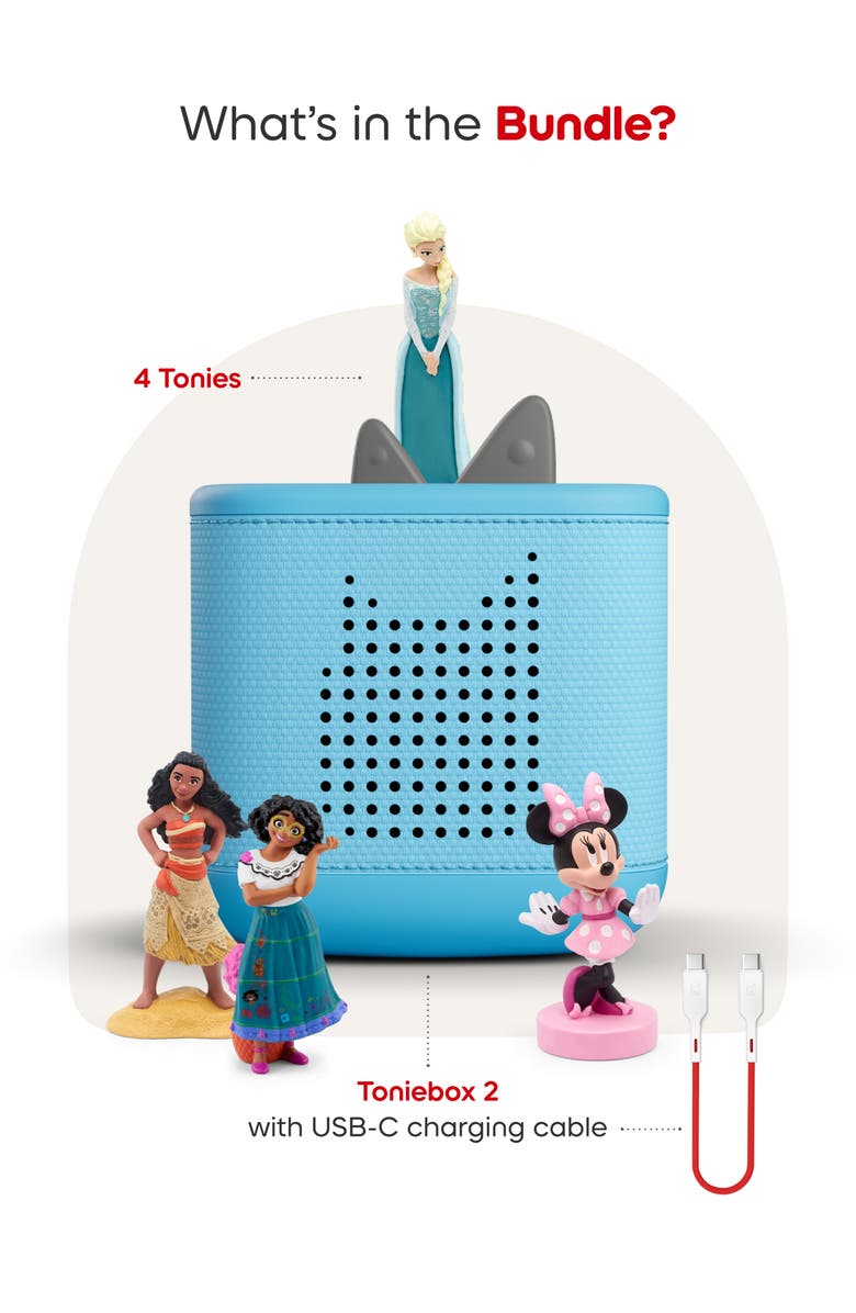 tonies Toniebox 2 Disney<sup
®</sup
Bundle Set, Alternate, color, Sky Blue