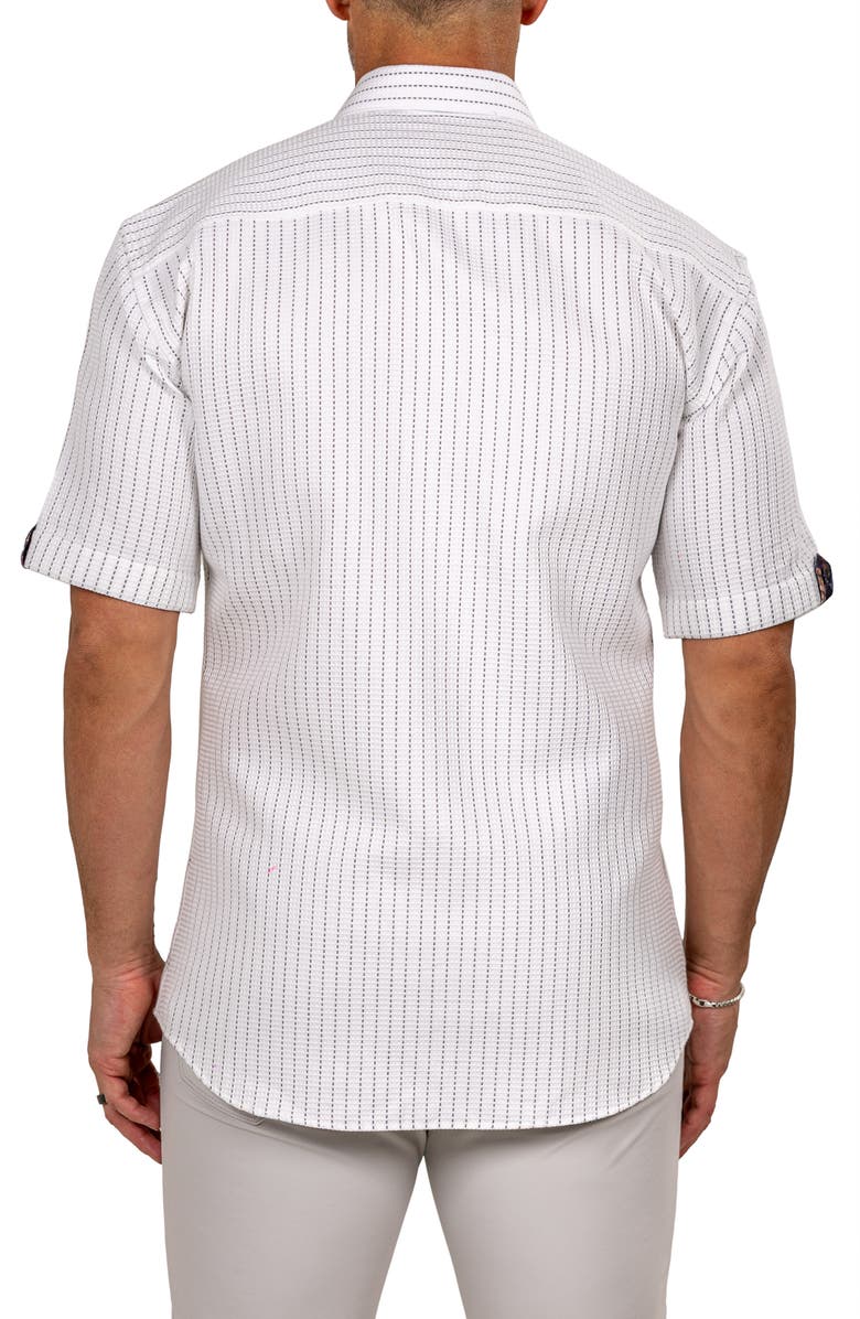 Maceoo Galileo Marthy Short Sleeve Cotton Button-Up Shirt, Alternate, color, 