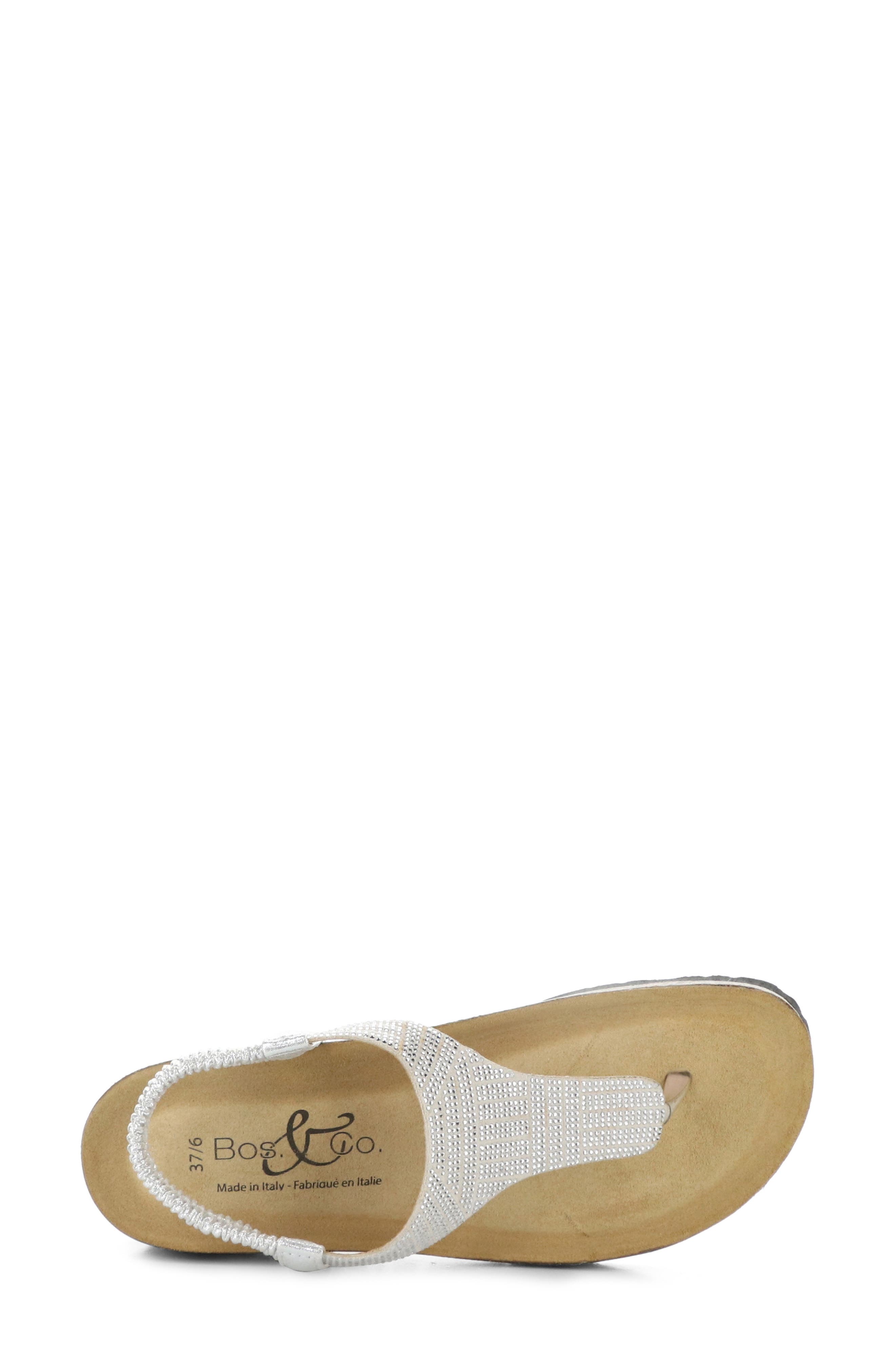 Lila Sandal, Alternate, color, SILVER BEADED LAMINATO