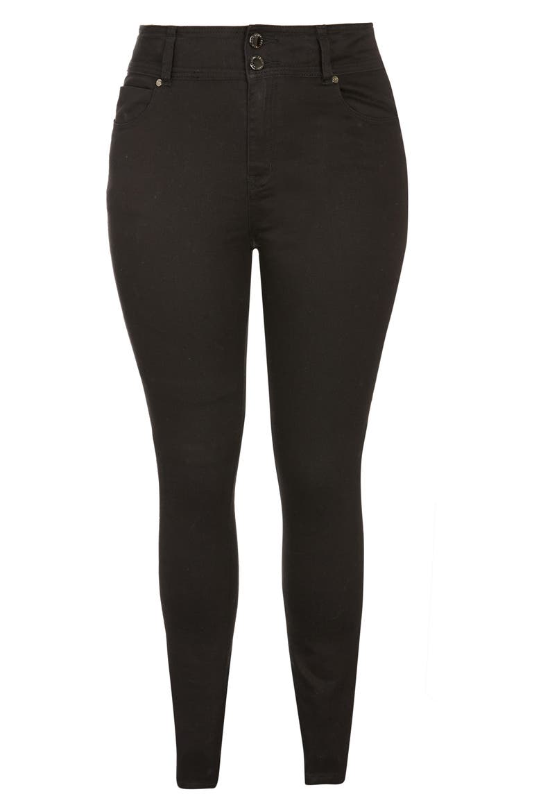 Harley High Rise Skinny Jeans, Alternate, color, BLACK
