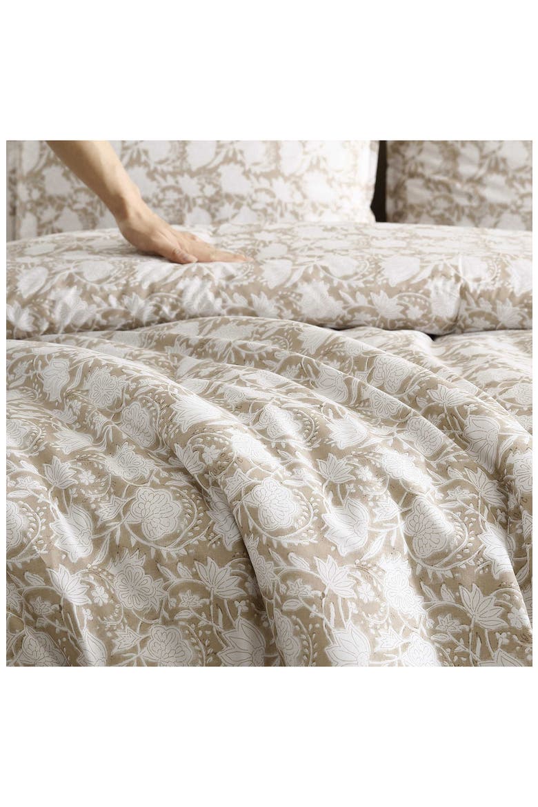 Bayport Floral Cotton Comforter Set, Alternate, color, BEIGE