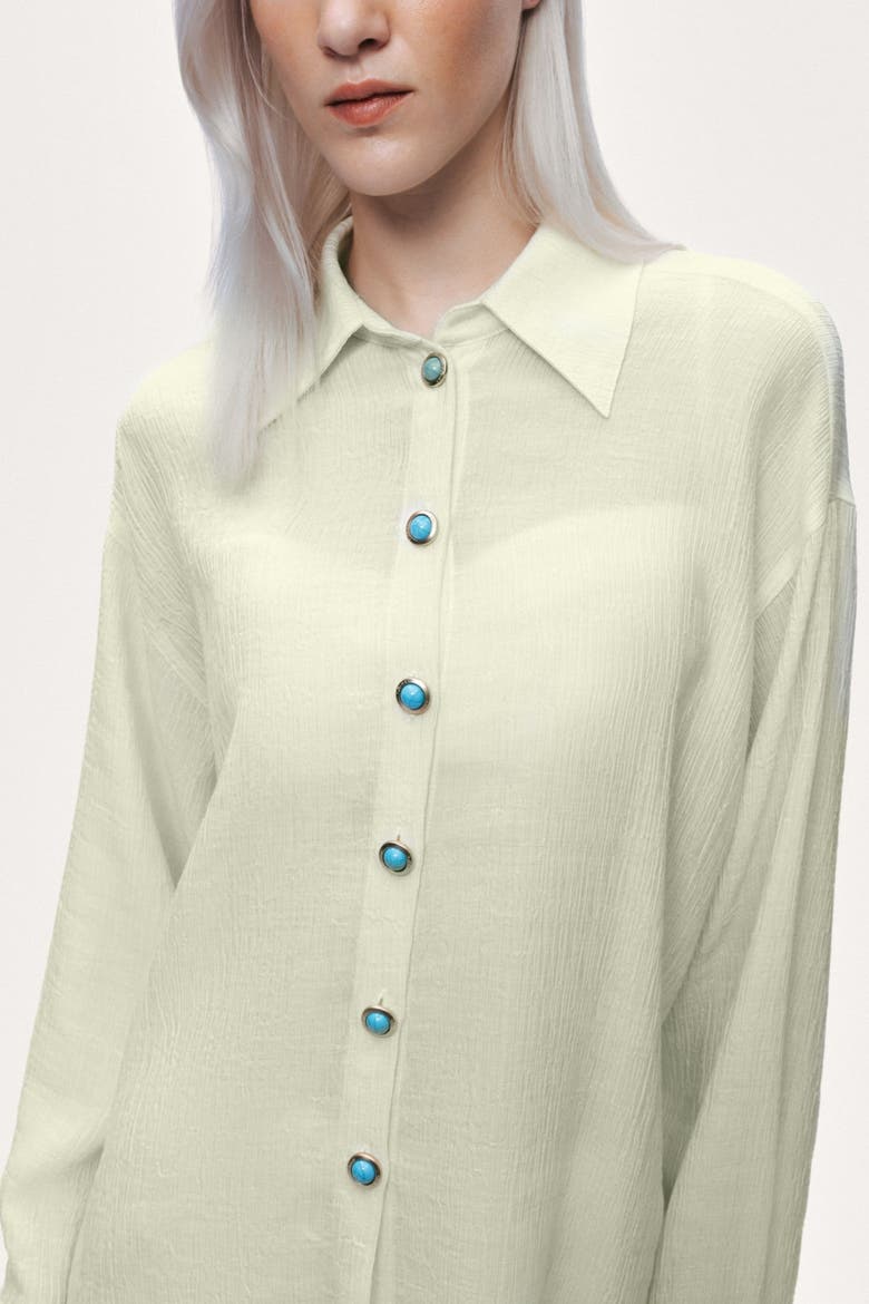Bustier Set Shirt, Alternate, color, Mint Green