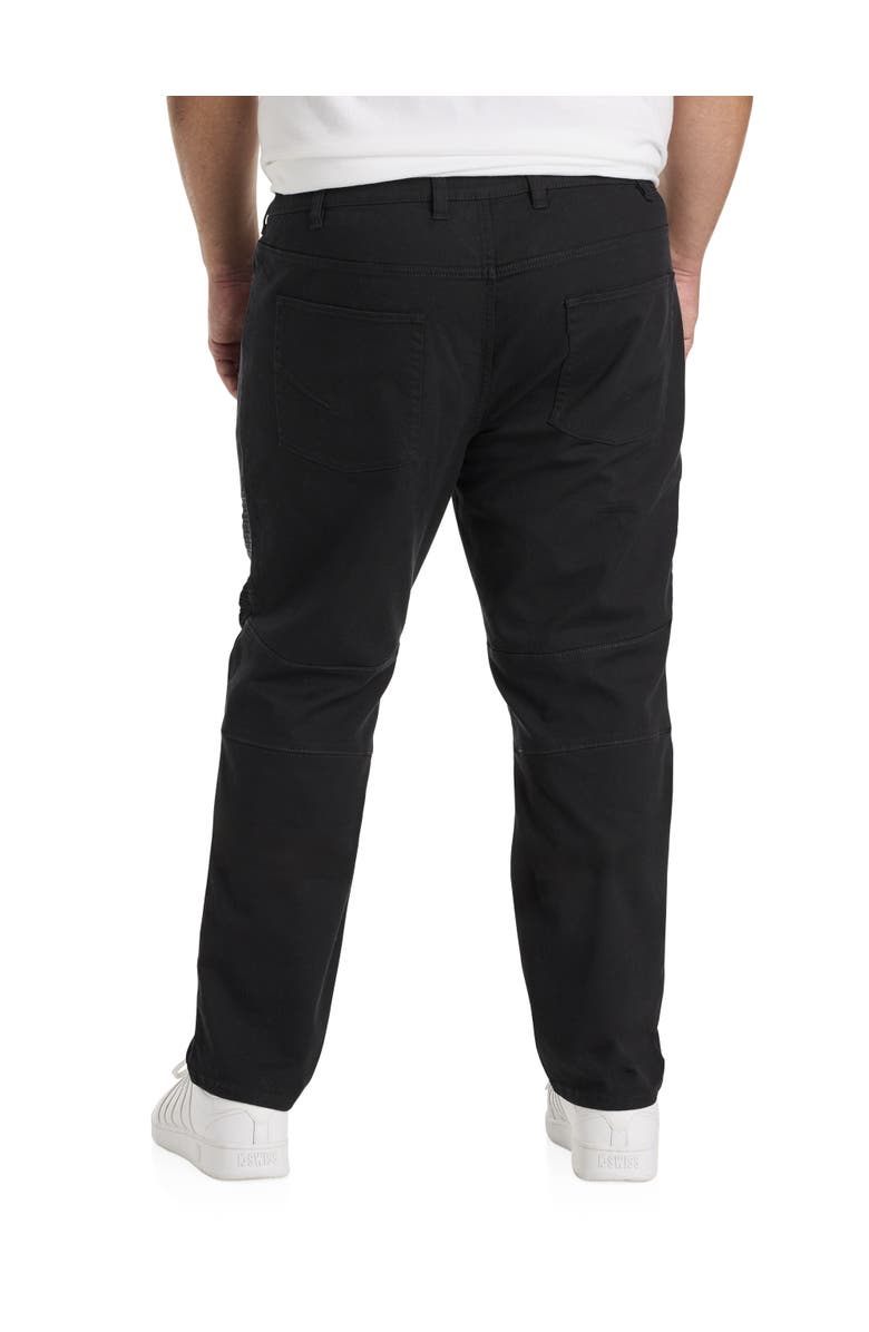 True Nation by DXL Black Moto Tapered-Fit Jeans, Alternate, color, 
