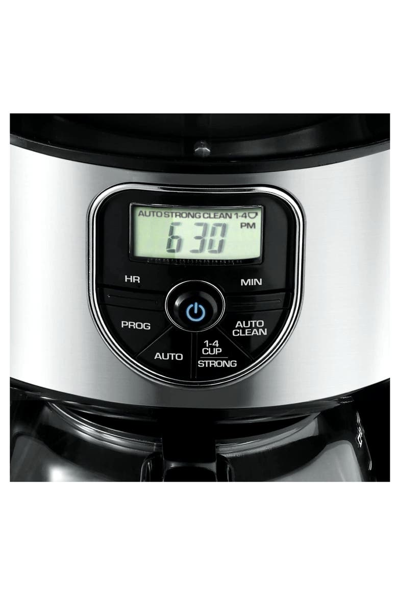 12 Cup Programmable Coffeemaker in Black and Silver, Alternate, color, Black