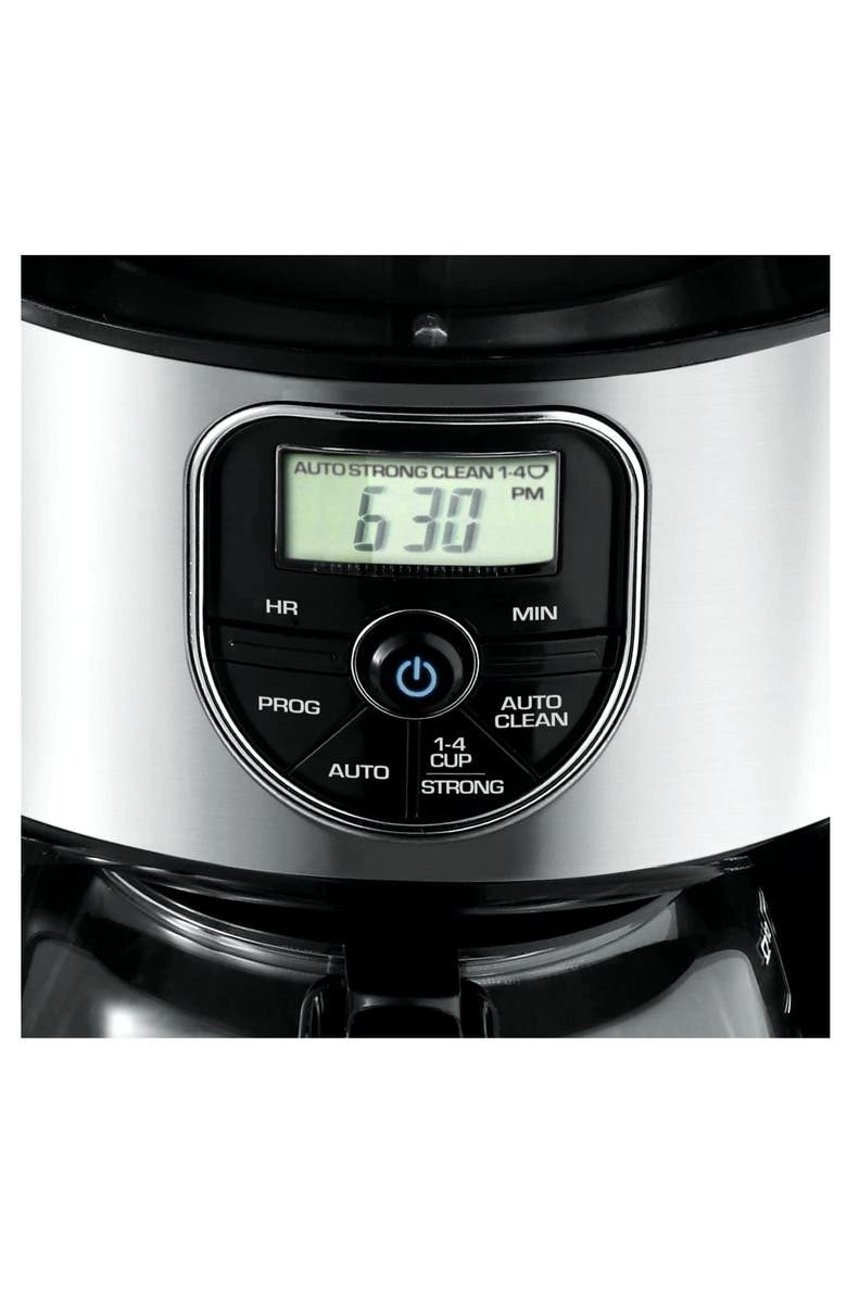 Black And Decker 12 Cup Programmable Coffeemaker in Black and Silver, Alternate, color, Black