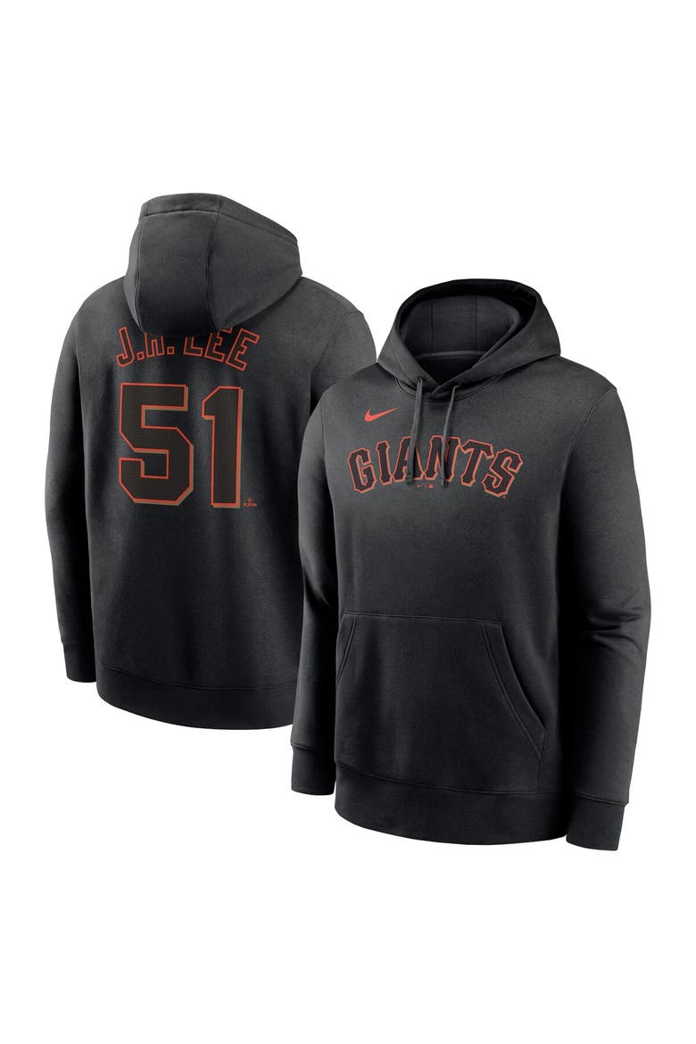 Men's Nike Jung Hoo Lee Black San Francisco Giants Player Name & Number Club Pullover Hoodie, Main, color, Black