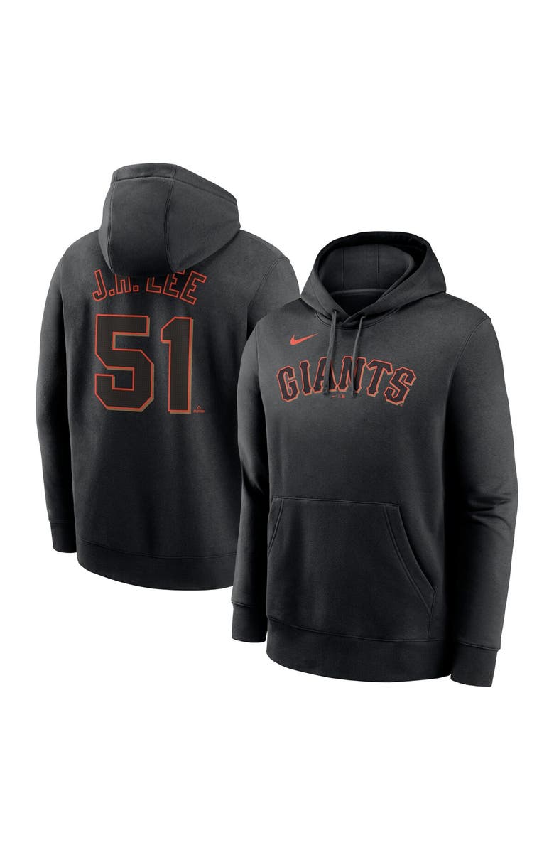 Nike Men's Nike Jung Hoo Lee Black San Francisco Giants Player Name & Number Club Pullover Hoodie, Main, color, Black