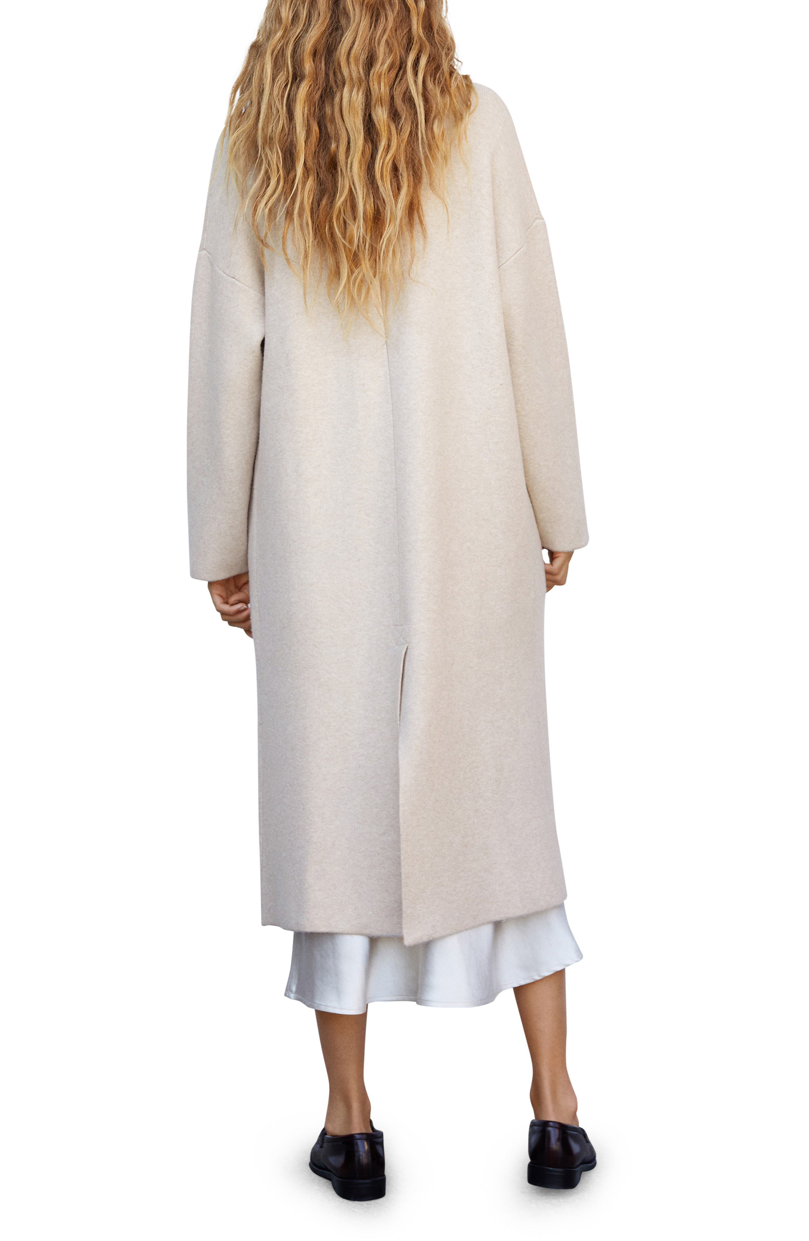 MANGO Oversize Knit Coat Nordstromrack