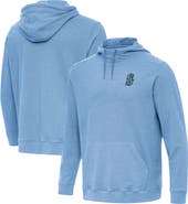 ANTIGUA Men's Antigua  Heather Powder Blue Seattle Mariners Cloud Pullover Hoodie